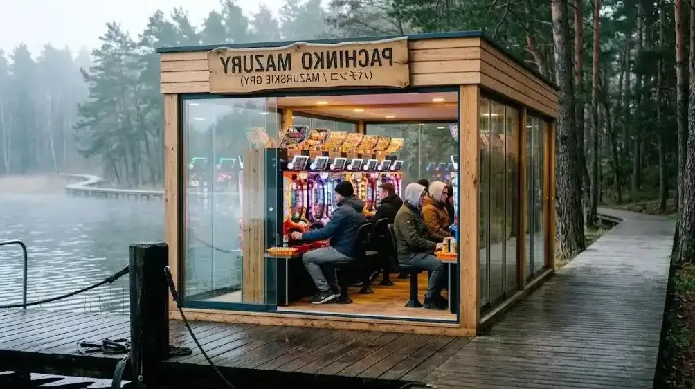 Stanowisko wymiany kul przy wejściu do sali